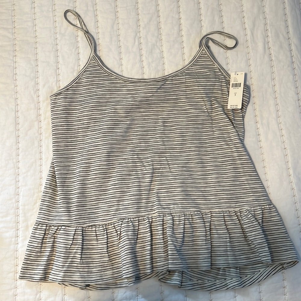 Anthropologie flutter peplum tank top